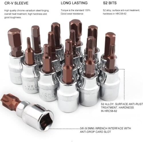 1Pc 1/4" Inch Drive Bit Socket Hex Torx Phillips Slotted Pozi Bits Adapter Wrench Spanner Ratchet Sleeve Nut Screw Driver Tool