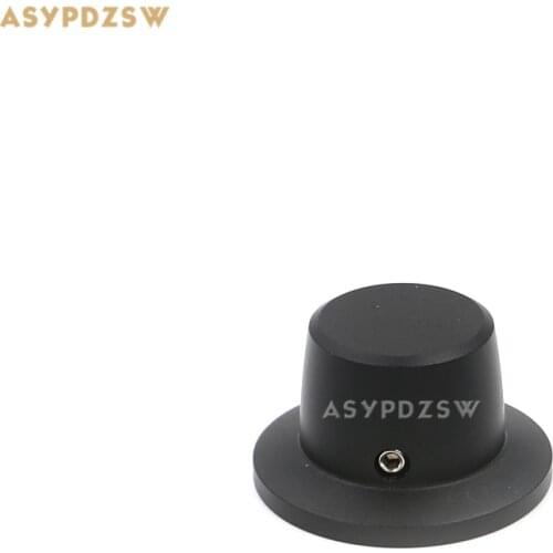 1 PCS Hat shape matte black 38*22 Full aluminum amplifier solid Volume potentiometer knob