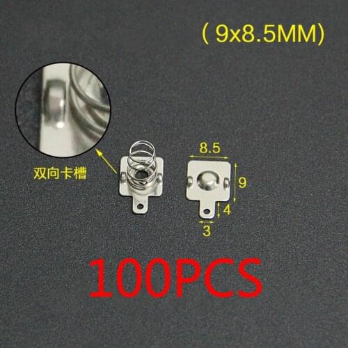 100PCS AAA battery pack 9 * 8.5 / 9/19MM spring contact piece battery box positive and negative single-pole battery