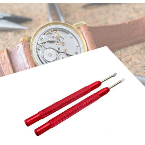2PCS Watch Hairspring Clamp Set Watch Hands Remover Manual Needle Pry Bar Replacement Watch Clock Repair Watchmaker Repair Tools