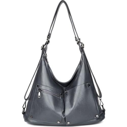 2021 Women Bags Designer Casual Lady Shoulder Bag Tote Big Women Handbag Multifunction Pu Leather Large Messenger Bags