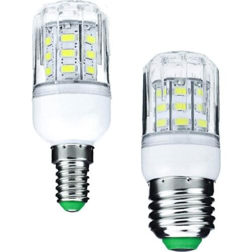 27LEDs 7W 5730 SMD Cool Warm White High Power 110V 220V 12V 24V E14 E27 Screw SES ES LED Corn Light Bulbs White Lamp For Home