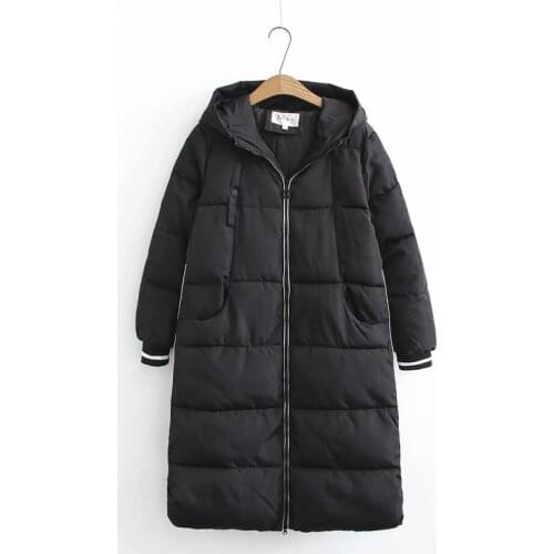 3XL-5XL winter jacket women New Arrivals Casual Black Hooded Long Coat Winter Female Street Parkas 2020 winter parkas women