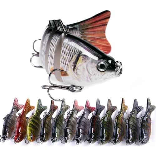 6pcs Fishing Lure set Wobblers For fishing multi jointed hard bait artificial fake bait Swimbait carp lures sea Fishing Tackle