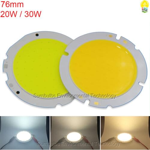 76mm 20W 30W Ultra Bright Circular LED COB Light Source for Downlight Spotlight Ceiling Lights Big Power Chip On Board