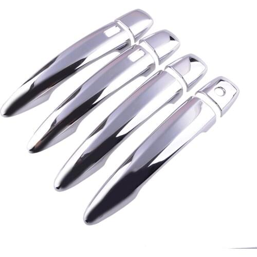 8pcs/Set Car Auto Exterior Chrome Side Door Handle Cover Trim Decoration Fit for Nissan Sentra 2020