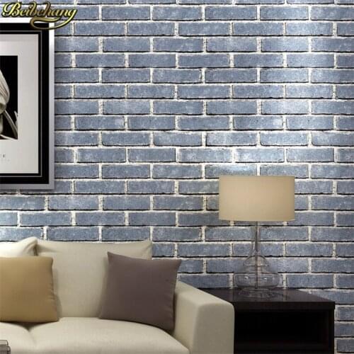 Beibehang Modern white brick wallpaper for wall papel de parede roll wall paper for living room bedroom sofa Ceiling background