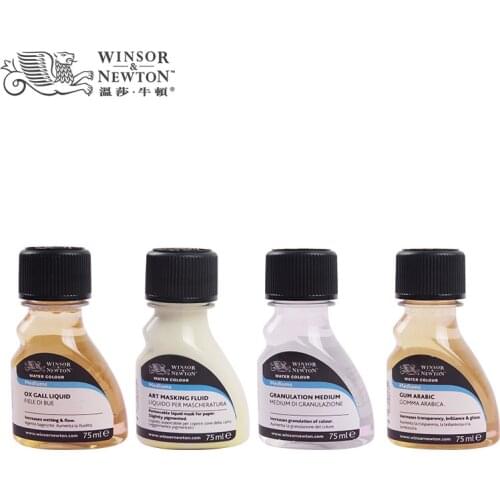 Windsor Newton White Glue Masking Liquid Cattle Bile Masking Glue Watercolor Paint Medium Blanking Liquid 75ml Resin Pigments