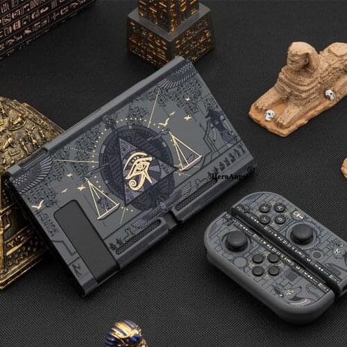For Nintend Switch Case NS NX Console Protective Hard Case Shell Cool Mysterious Egypt For NS Switch Joy Con Colorful Back Cover