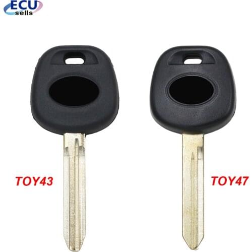 Transponder Chip Blank Car Remote Key Shell For Toyota Rav4 Prado Camry Reiz Highlander Yaris Corolla Uncut Blade