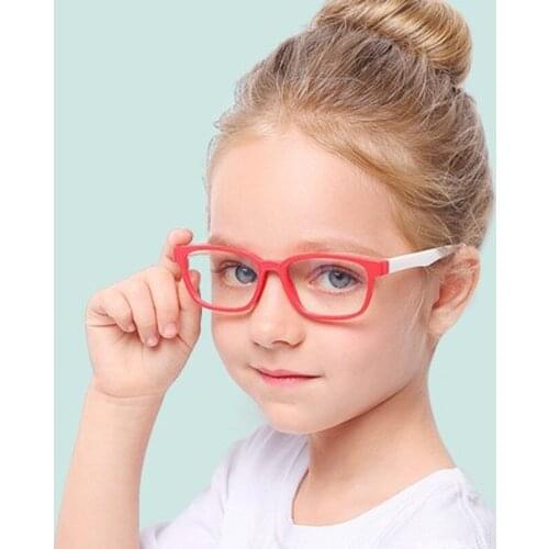 Blue Light Blocking Glasses Kids Reading Glasses Girls Anti Blue Light Glasses Clear Lens Optical Glasses UV400