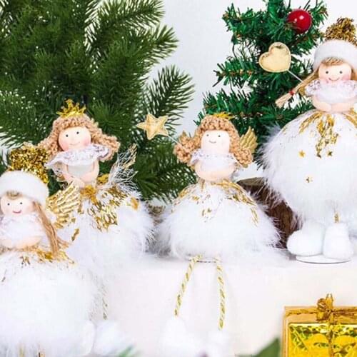 Christmas angel Doll Toy christmas Hanging ornament christmas tree Pendant kids new year Gifts Outdoor Christmas Decorations