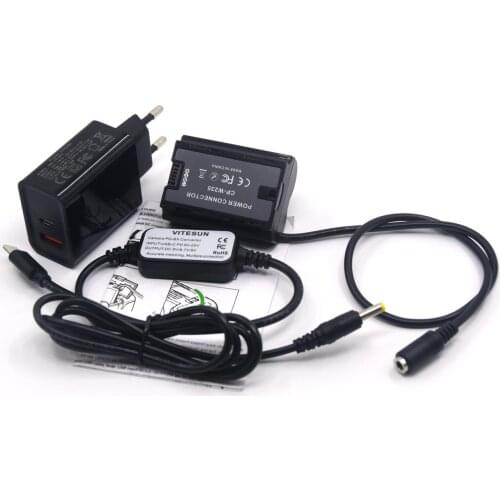 USB Type C Cable+NP-W235 Dummy Battery CP-W235 DC Coupler+PD Charger USB-C Power Adapter for FUJIFILM X-T4 XT4 Digital Cameras
