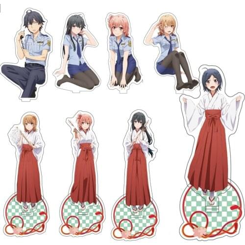 My Youth Romantic Comedy Is Wrong, As I Expected Acrylic Figure Stand Model Toy Yuigahama Yui Yukinoshita Yukino Desktop Decor