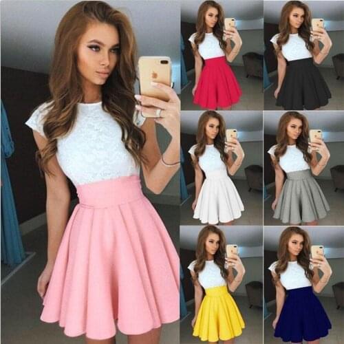 New Summer Sexy Tennis Skirt For Girl Sport Skirt Short Skater Fashion Female Mini Pleated Beach Saia Minifalda