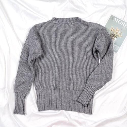 2021 New Autumn Winter Long Sleeve Women Sweaters Pullovers Loose Fashion Sexy O-Neck Knitted Warm Sweater Woman Jumper