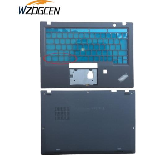 Original New for Lenovo ThinkPad X1 Carbon 5 Gen 5th 2017 Laptop Bottom Base Cover Lower Case D Shell 01LV461 AM12S000400 Black