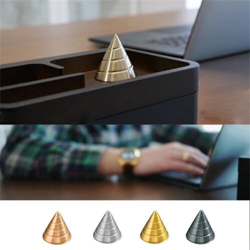 New Fidget Toys Precision Machined Desktop Fidget Spinner Top Toy Adult Anxiety Relief Continuous Flow Spiral Hand Spinner Toys