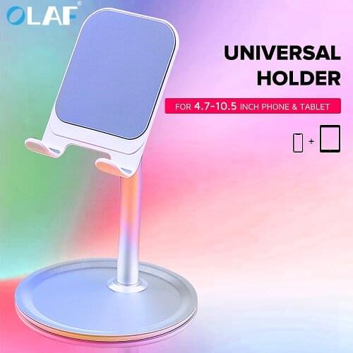 Luxury Smart Phone Tablet Telescopic Desktop Stand Holder For iPhone Samsung Huawei Xiaomi Oneplus Mobile Phone Metal Support