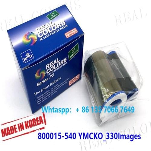 10Pieces Compatible Zebra Ribbon 800015-540 YMCKO 330 Prints P310i P330i P420i P430i P520i Printer Ribbons Made in Korea