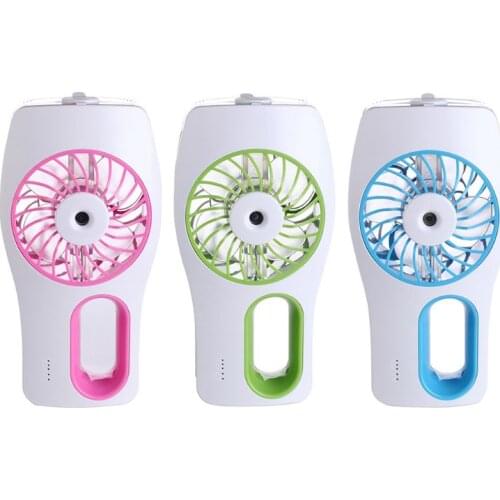 J0PE Handheld Misting Fan, Mini USB Rechargeable Battery Operated Misting Fan, Portable Personal Fan with Spray Bottle, Small