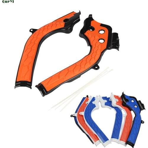 X-Grip Frame Guard Protection Cover For KTM SXF EXC EXC-F For Husqvarna TE FE FC SX SXF EXC EXC-F 125-450 Dirt MX Motorcycles