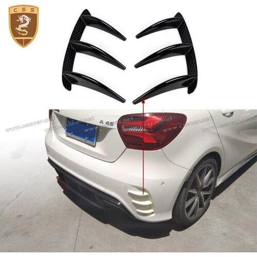 Rear Bumper Side Vents Cover Trim for Benz A Class A45 Air Vent Molding Trim Car Styling Auto Accessories