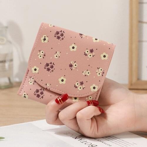 Women Cute Printing Wallets Pocket Purse Card Holder Hasp Wallet Lady Female Fashion Short Coin Burse Money Bag