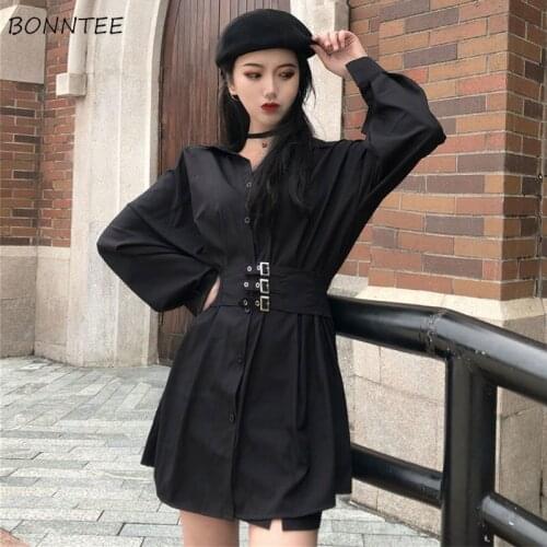 Shirts Women Korean Style All-match Loose Leisure Trendy Solid Simple Womens Clothing Harajuku Streetwear Students Spring New