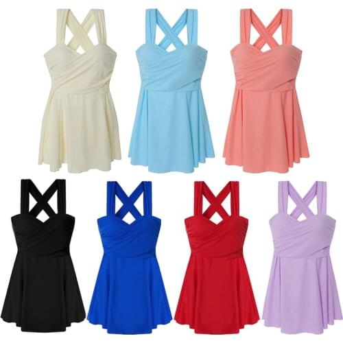 Solid Twist Push Up Underwired Womens Swimsuit With Skirt Monokini Boyshorts Trunks Swimdress Criss Cross Back Bathing Swimwear