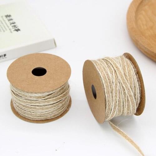 Gold Jute Ribbon Vintage Burlap Lace Trim Ribbon For Home Wedding Party Supplies DIY Decoration Handmade Crafts HBB16