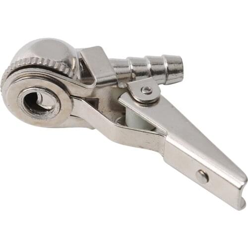 1/4 "NPT Tire Air Chuck Inflator Gauge Brass Ball Car Tire Inflator With Clip For Car Tire Repair Tools Clip-On Air Chuck Tire