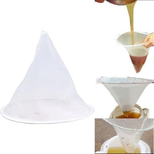 1PCS Honey Flow Mesh Nylon Cone-shape Honey Strainer Filter Fiber Bee Net Beehive Tools Apiculture Beekeeping Equipment Product