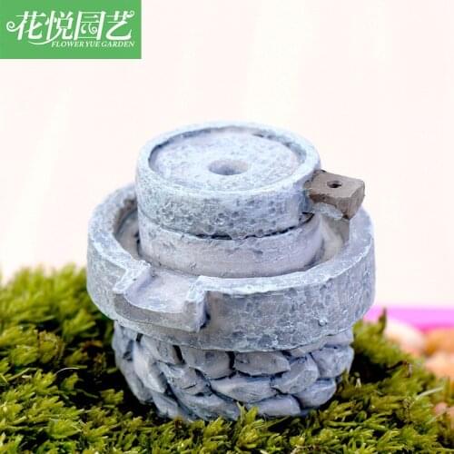 1pcs Micro Landscape Ornaments Small Stone Mill Home Decoration DIY Small Ornaments