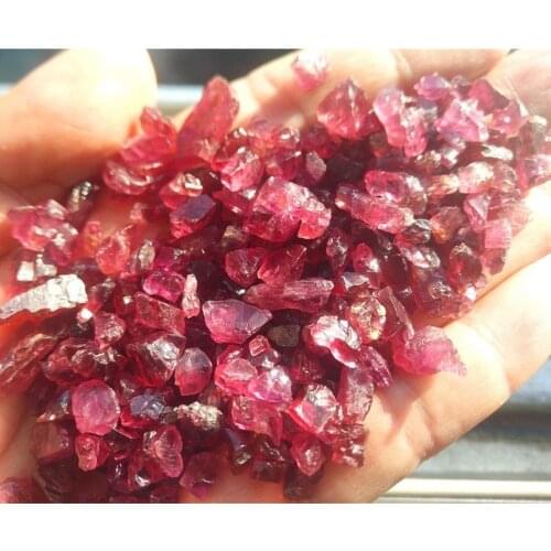 100g NATURAL GARNET RED ROUGH GEMSTONES LOOSE WHOLESALE LOT RAW MINERAL