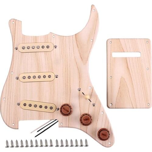 3 Ply Pickguard & Screws & Back Plate Cover For ST Electric Guitar Parts