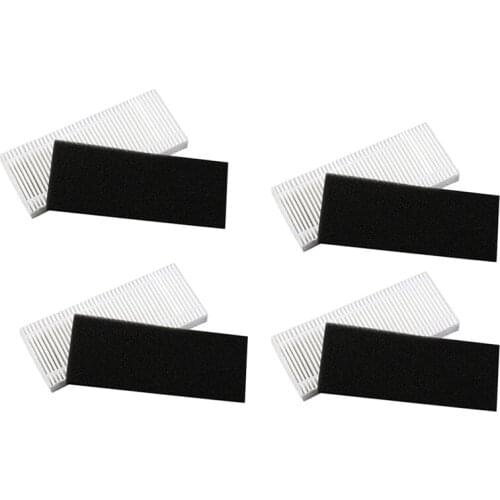 4Set Robot Vacuum Cleaner Filters HEPA Filter for Ecovacs Deebot Dibea CEN630 D66 D68 D73 D77 620 710