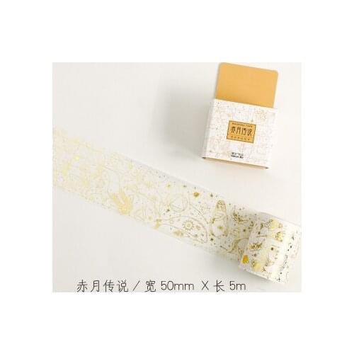 5cm 5m 1 pcs gold Myths and legends theme constellation style washi tape Adhesive DIY Scrapbook Sticker Label Masking home decor