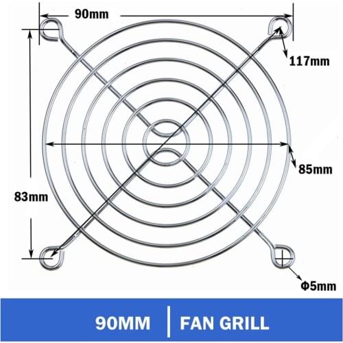 50pcs/set New Metal Steel 90mm 9cm Fan Protector Finger Guard Grill Net