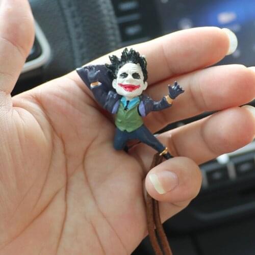 A0NE Interesting Handstand Joker Car Hanging Pendant Decoration Interior Accessories Rearview Mirrors Anime Model