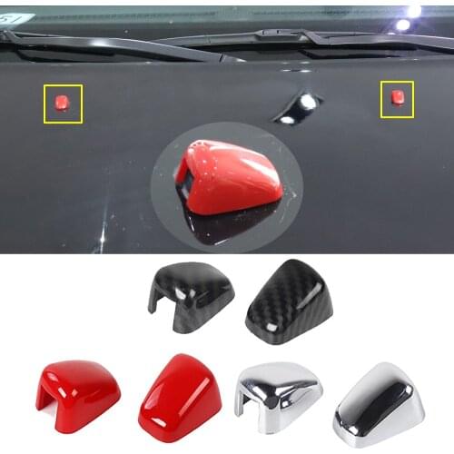 ABS Front Wiper Water Spray Nozzle Cover Trim For Jeep Grand Cherokee/ Durango 2011+ Compass 2017+ Patriot 2011-15 Accessories