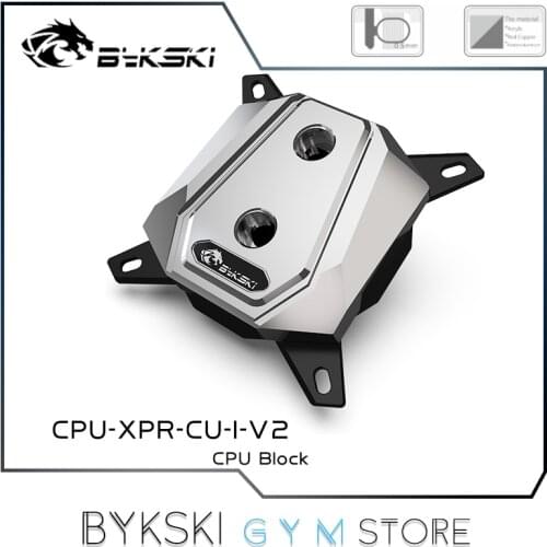 Bykski CPU Water Block Full Metal, Liquid Cooler For Intel LGA 1366,115X,20XX Platform, CPU-XPR-CU-I-V2
