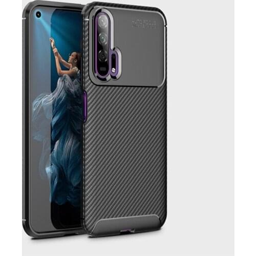 Suitable For HuaWei P30 P40 Pro Mate 30 Beetle TPU Phone Case, Heat Dissipation Carbon Fiber Soft Silicone Anti Falling Cover