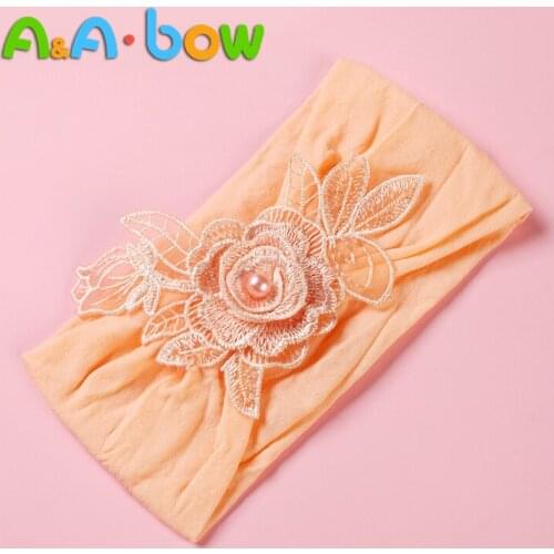 1 PCS Baby Flower Headband Infant Headbands Floral Head Bands Soft Rubber Band New Born 3 Months Baby Headwear Hair Accessories