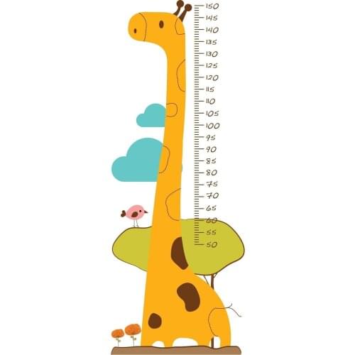Stature Meter Sticker Giraffe Friend
