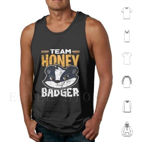 Team Honey Badger Tank Tops Vest Badger Honey Badger European Badger American Badger Badger Pig Badger Dog Mammal Fox