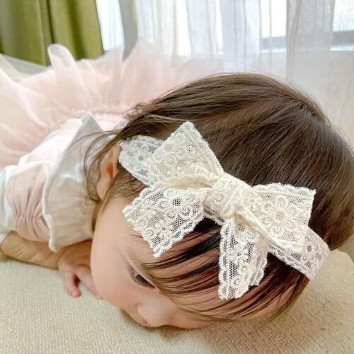 Lace Princess Baby Girl Headband Summer Spring Kids Headwear Infant Girls Bow Baby Hair Clips Baby Hair Accessories 3-12 Months