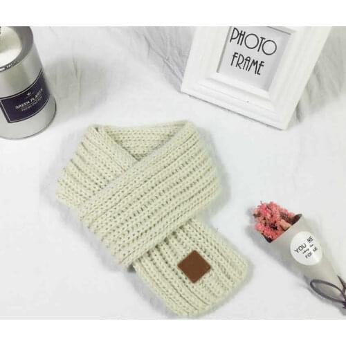 2020 Baby Stuff Accessories Lovely Boys Girls Baby Kid Fashion Knitted Scarf Autumn Winter Warm Solid Scarf Xmas