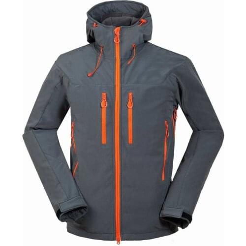 Men Winter Softshell Jackets Outdoor Sports Hooded Camping Trekking Hiking Hunting Climbing Ski Waterproof Fleece Male Coats