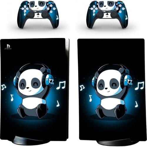 Panda PS5 Digital Skin Sticker for Playstation 5 Console & 2 Controllers Decal Vinyl Protective Skins
